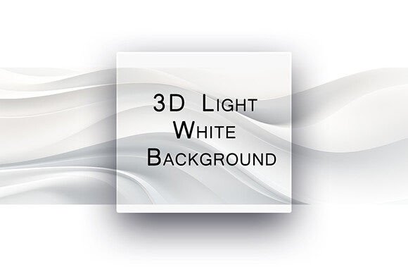 3D Light White Background: Premium Design Asset