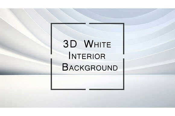 3D White Interior Background for Premium Design Projects