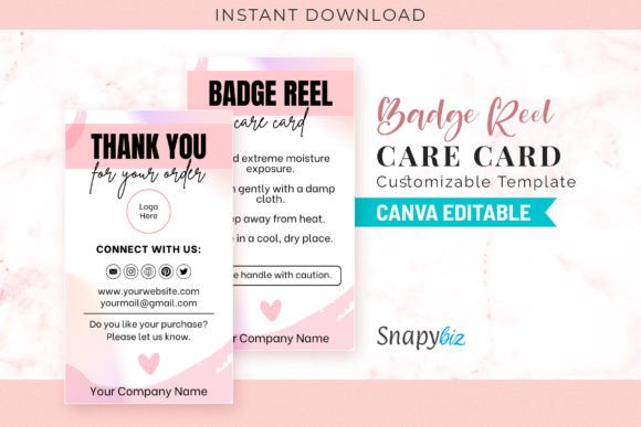 Badge Reel Care Card Customizable Canva: The Simple Upgrade Your Small Business Needs