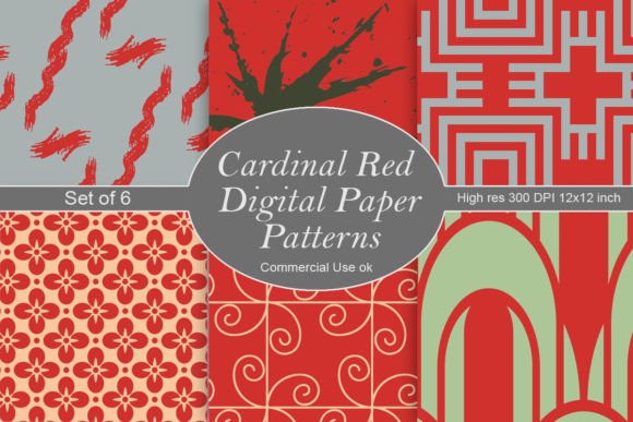 Cardinal Red Digital Paper Patterns: A Comprehensive Guide to High-Resolution Geometric Designs