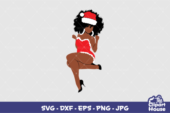 Christmas Pin Up Woman 2: A Versatile Asset for Modern Crafters and Creators