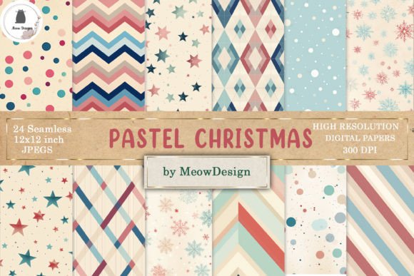 Elevating the Holiday Aesthetic: The Strategic Value of Pastel Christmas Digital Paper in Modern Design