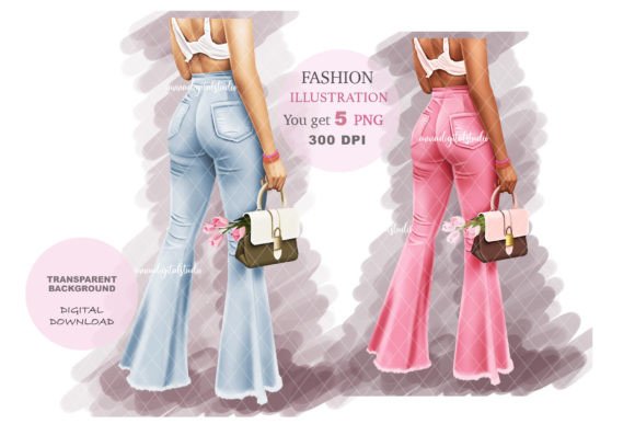 Fashion Girl Clipart & Fashion Illustration Assets