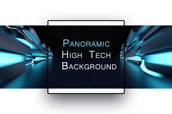 Panoramic High Tech Background for Modern Projects