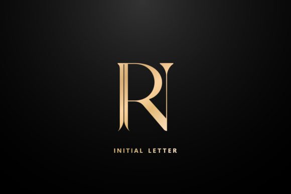 RN Monogram Lettering Fonts with Modern