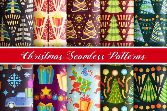 Seamless Christmas Pattern Bundle for Creators