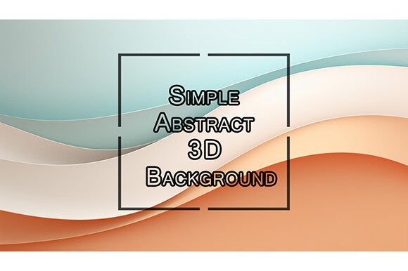 Simple Abstract 3D Background